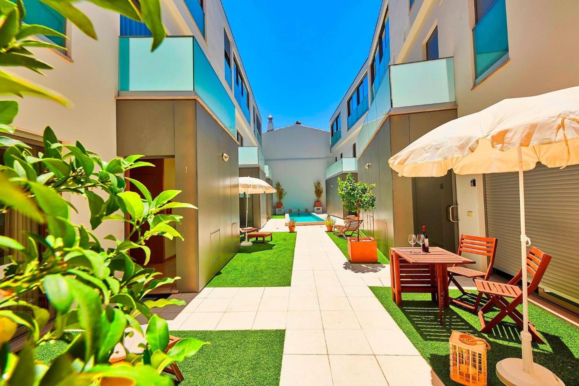 Vila Stylish Townhouse In Tavira Centre, Shared Pool Exteriér fotografie
