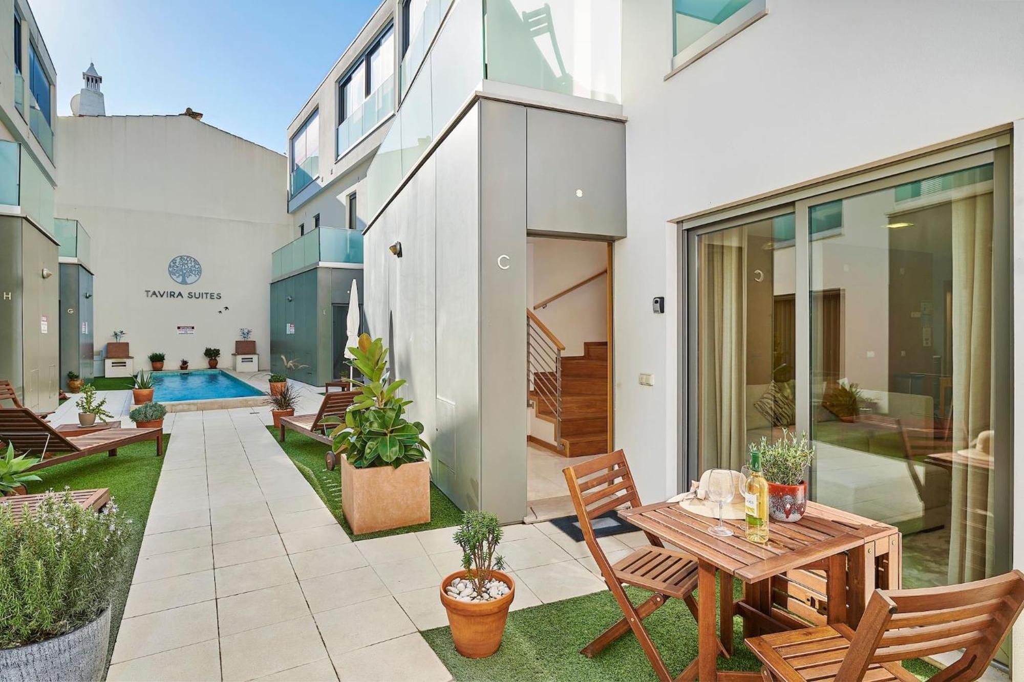 Vila Stylish Townhouse In Tavira Centre, Shared Pool Exteriér fotografie